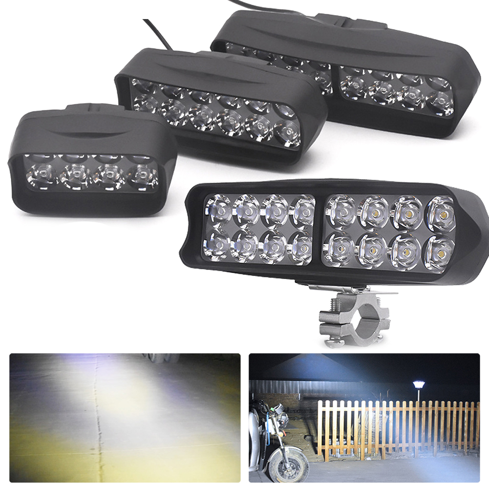 Faro LED para bicicleta eléctrica de 12V-80V, triciclo superbrillante para motocicleta, lámpara Led 8/12/16, piezas de luz delantera de conducción de seguridad para bicicleta eléctrica
