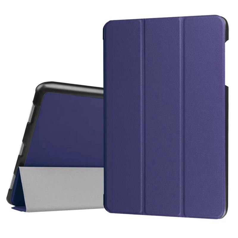 Étui mince en cuir PU à rabat magnétique pour Asus ZenPad 3S 10 Z500M, housse de support de 9.7 pouces pour tablette Asus Z500m, avec stylo: navy
