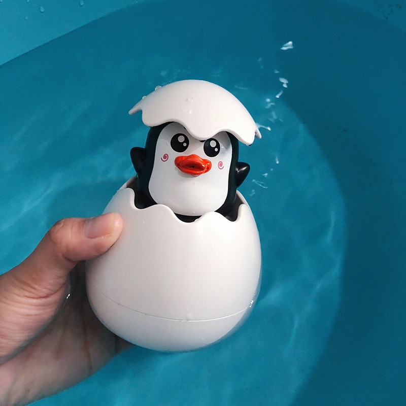 Baby Bathing Toy Kids Cute Duck Penguin Egg Water Spray Sprinkler Bathroom Sprinkling Shower Swimming Water Toys Kids