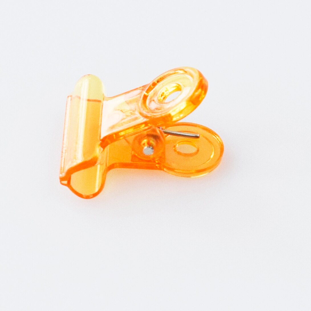 Plastic Food Chip Bag Clips Colored Colorful Binder Hinge Paper Clamps For Art Crafts Home Kitchen Office Teaching Useage: Orange-63mm
