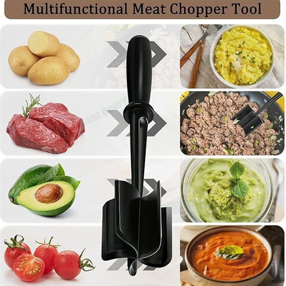 1Pc Vlees Chopper Handheld Vlees Chopper Koken Schraper Vlees Chopper Roeren Schop Geschikt voor Burger Vlees en Rundvlees Crusher