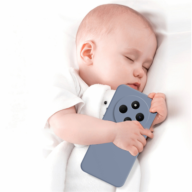 Hülle für xiaomi redmi 14c, 4g quadratische liquid silikon-handyhülle für xiaomi 14c 14r