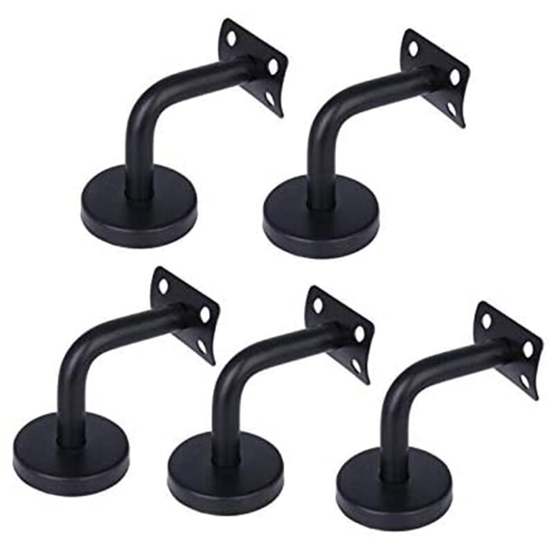 Sturdy Handrail Bracket, Solid Banister Rail Bracket, Stair Handrail-5PCS-Curved Joint
