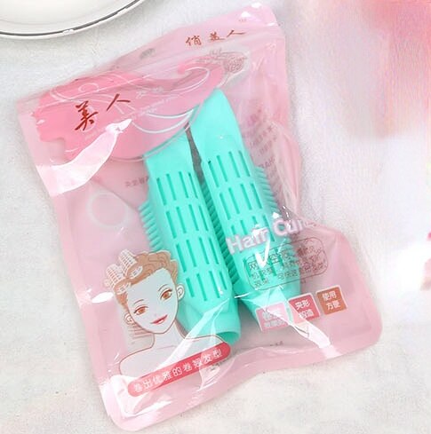 Pinzas rizadoras para el pelo, accesorios de estilismo para el cabello, Color caramelo, plástico Natural, raíz, 1/2 piezas: 2pc green