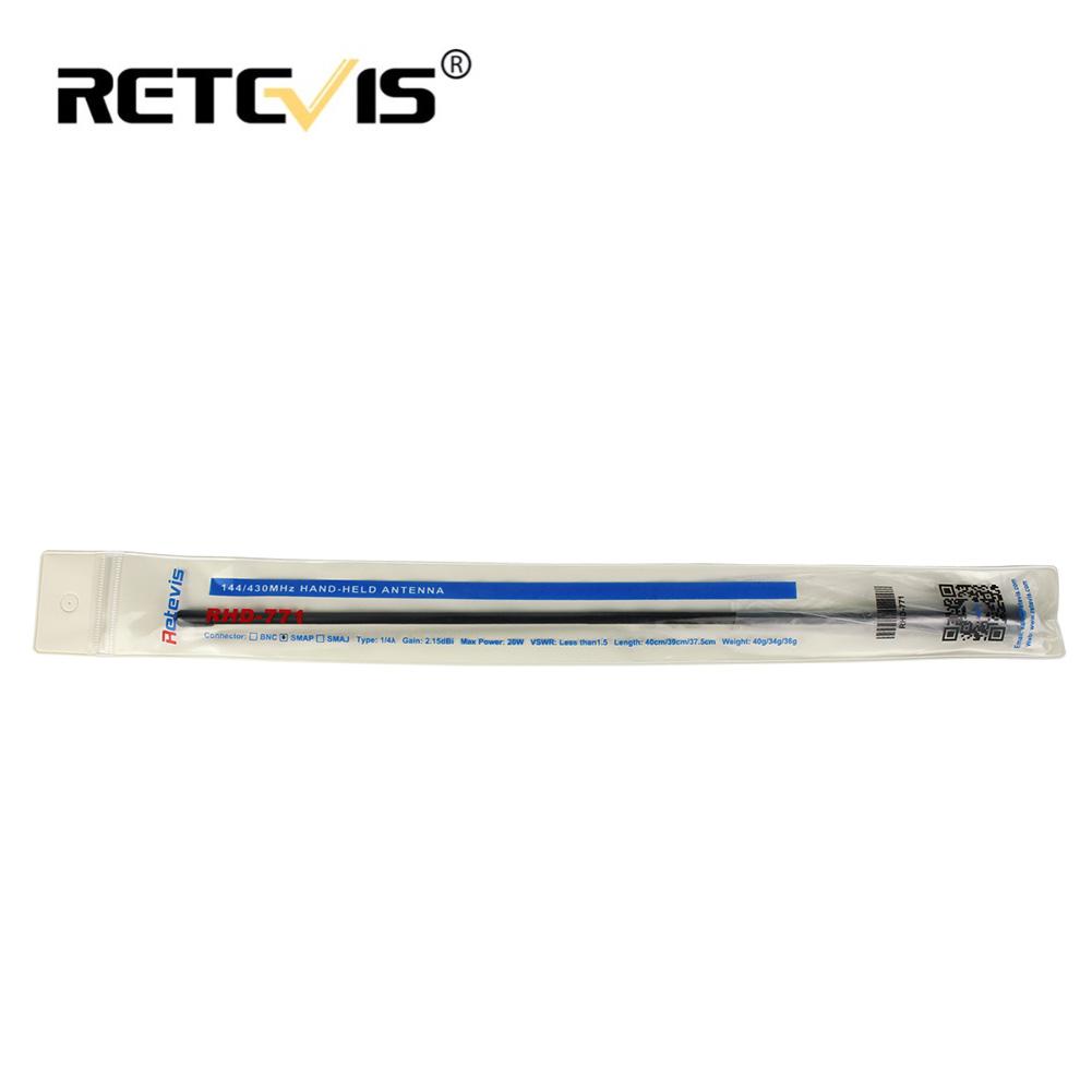 Retevis-antena de ganancia de doble sección RHD-771, SMA-F, adecuada para H777, Kenwood, etc., 9030
