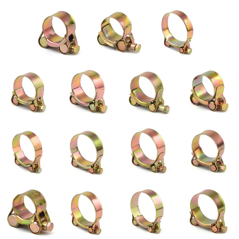 Durable Adjustable Pipe Clamp Carbon Steel Galvanized Round Fixing Hose Clip