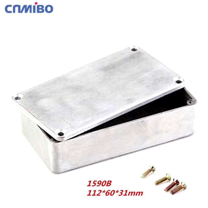 1590b- stil guitareffektpedal aluminium stompkasse kabinet musikinstrumentkasse 1590a 1590bb 1590g 112*60*31mm 120*95*35mm