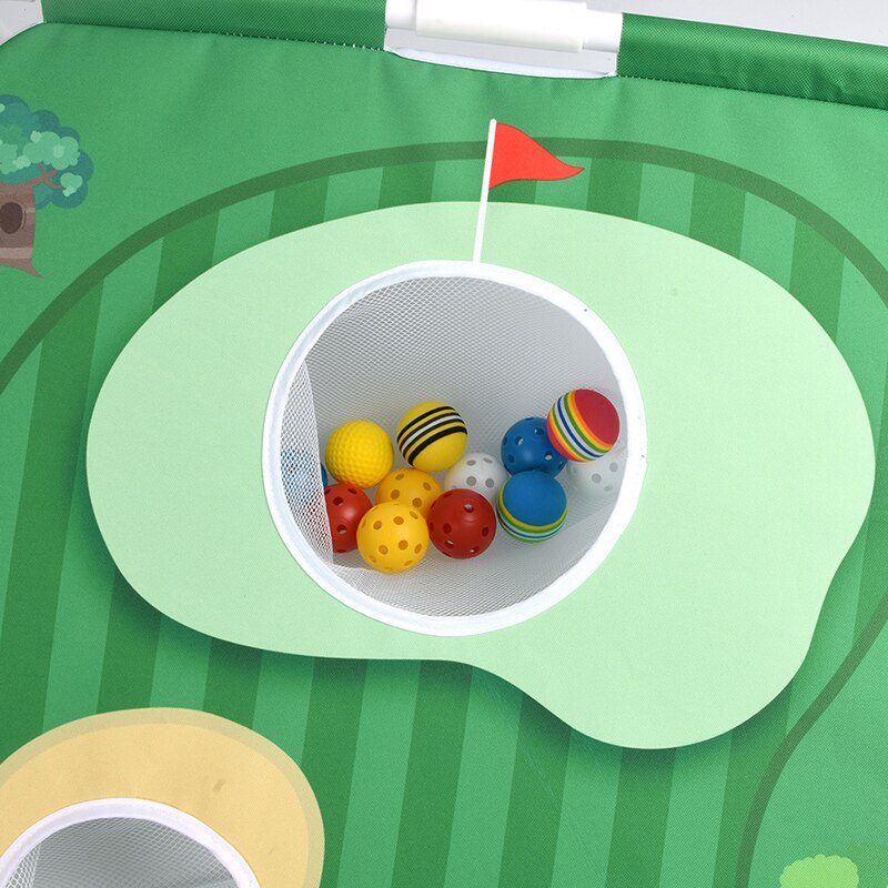 Putting Portable Golf Putter Set Sports Practice Ball Holder Wood Travel Carry Case Training Aids Indoor Equipment Mini