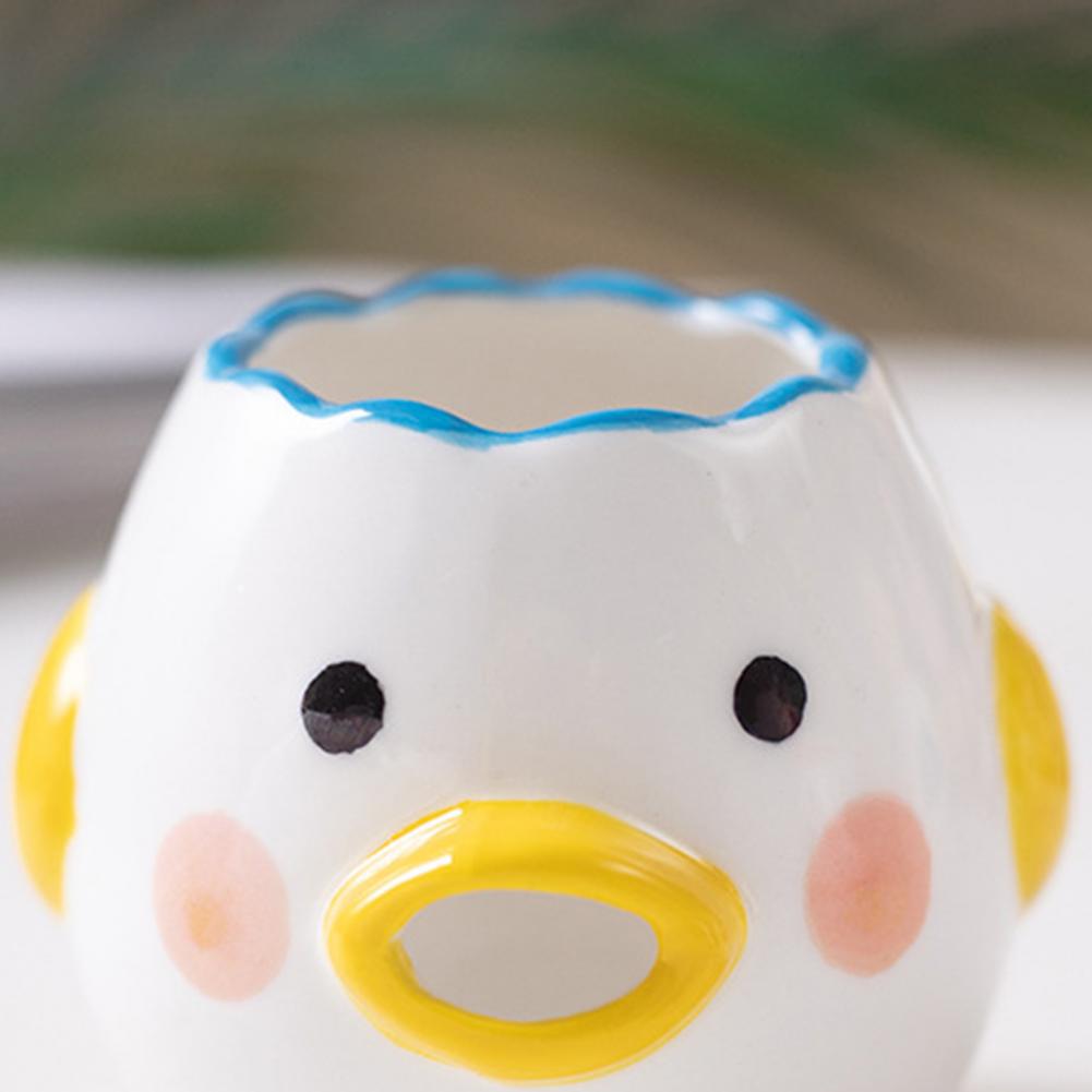 Fun Egg Separator Convenient Oval Beak Ceramic Chicken Shape Yolk Protein Filter Egg Divider