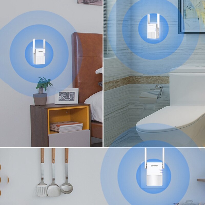 N300 Wifi Amplifier Wifi Signal Amplifier Through Wall Network Speed Extender Repeater Suitable for Office Home