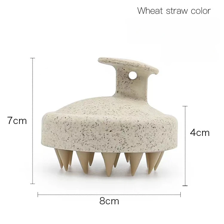 Brosse à shampoing en Silicone, peigne de Massage du cuir chevelu, peigne de lavage des cheveux, brosse de Massage corporel, brosse de bain-douche, outil de Salon de coiffure: Or