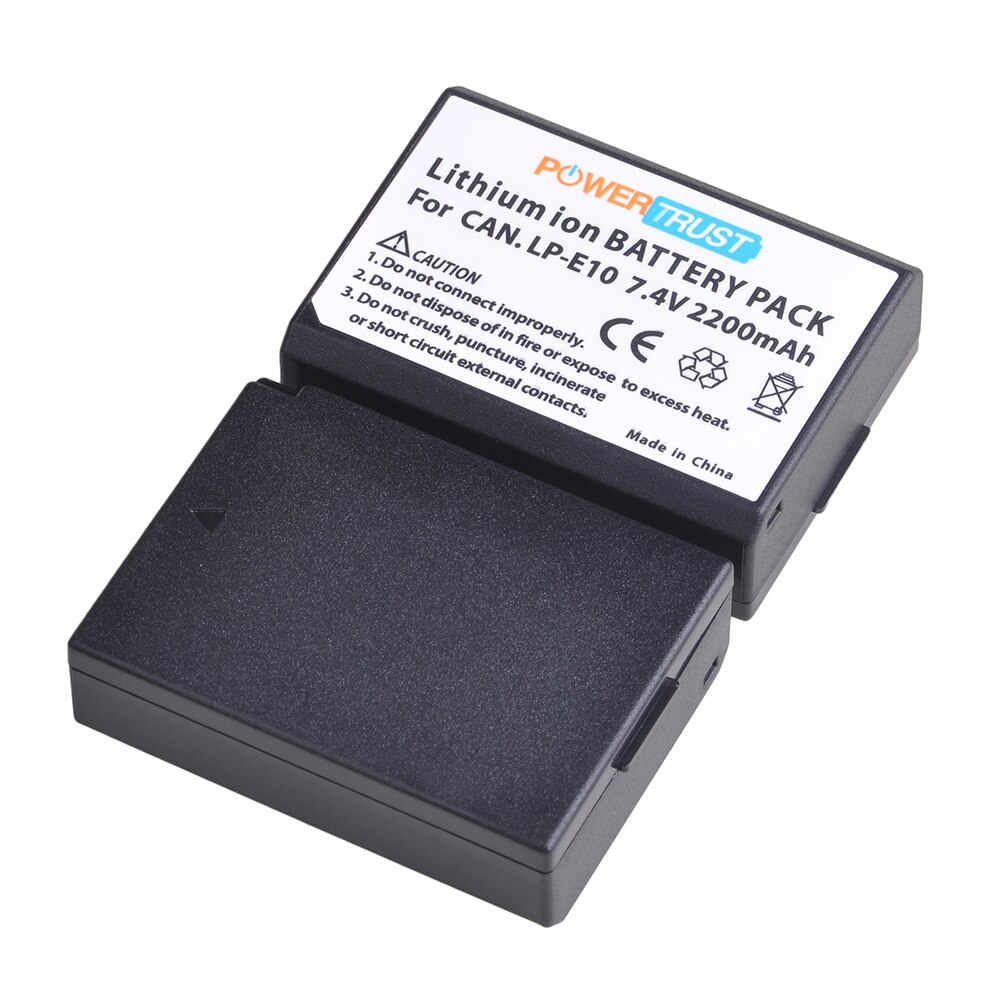 LP-E10 Battery and Dual Charger for Canon EOS Rebel T6, T7, T3, T5,Kiss X50, Kiss X70, EOS 1100D, EOS 1200D, EOS 1300D / 2000D