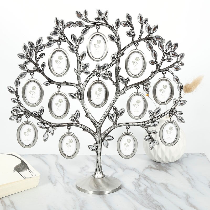 Family Photo Frame Tree 12 Picture Metal Holder Art House Home Decoration