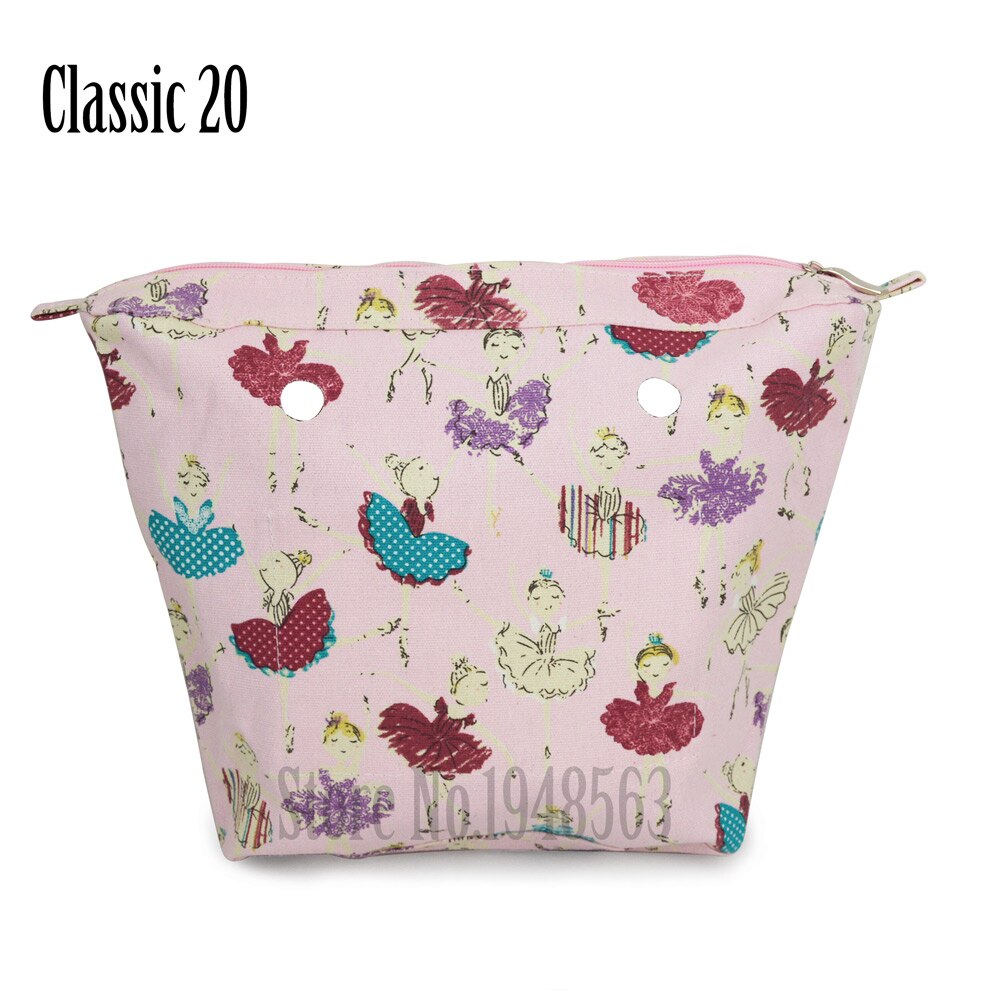 Tanqu Kleurrijke Waterdichte Binnenvoering Insert Ritsvak Voor Klassieke Obag Canvas Binnenzak Voor O Bag: Classic 20