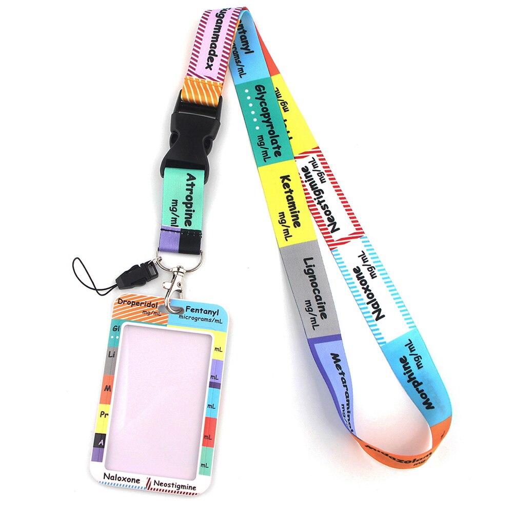 JF0133 Icu Medische Lanyard Credit Card Id Houder Tas Arts Verpleegkundige Student Vrouwen Reizen Bank Bus Visitekaartje Cover Badge