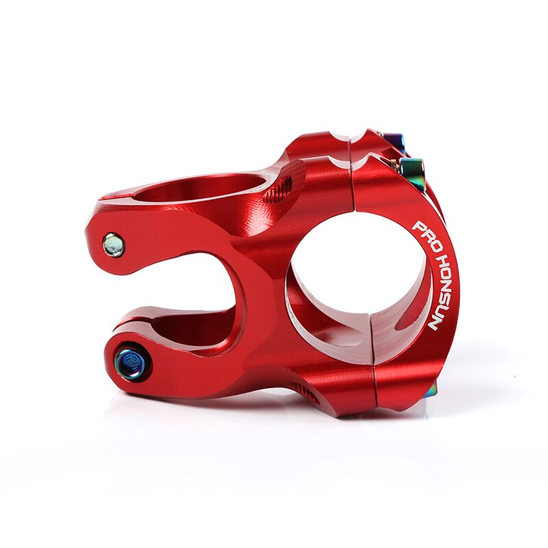 559 TANKE HONSUN MTB 35mm Stem CNC 31.8mm Handlebar Bicycle ultralight 0 Degree Rise FR AM Enduro 28.6mm Steer road Bike parts: RED