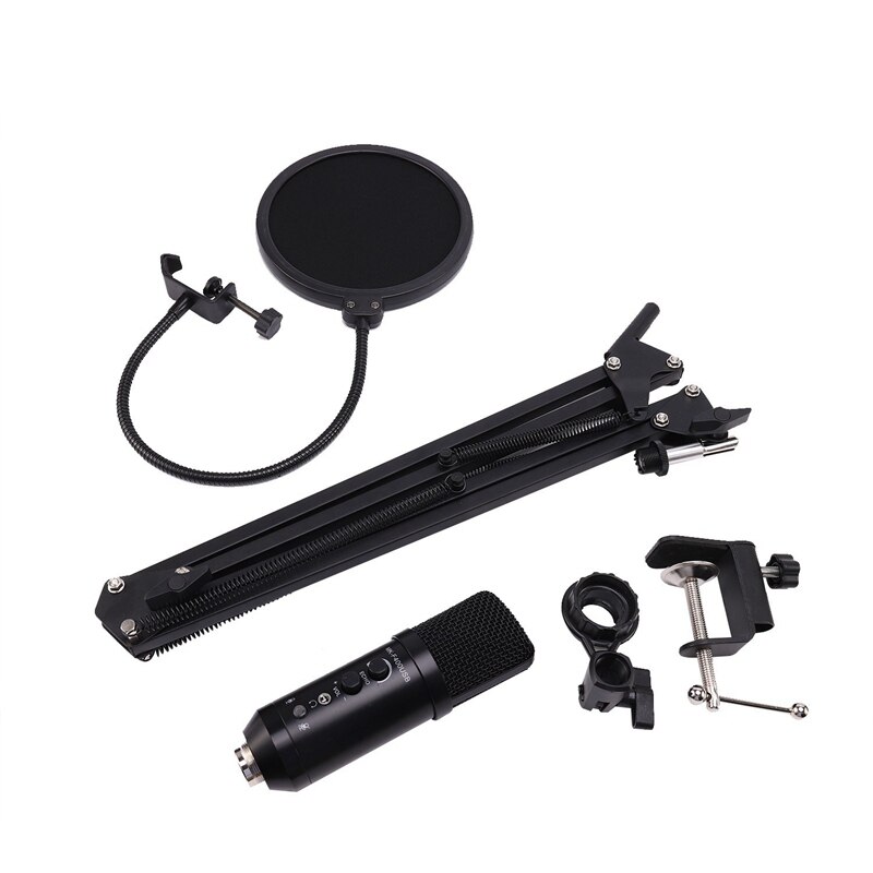 USB Capacitor Microphone MK-F400USB Mobile Computer Microphone Voice Chat Microphone K Song Recording Microphone fo