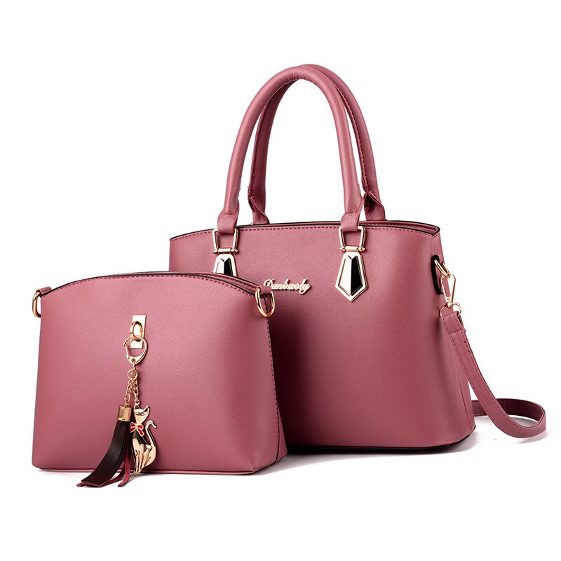 2 Stk/set Vrouwen Casual Totes Luxe Handtassen Schoudertassen Tassen Voor Vrouwen Composite Bag Bolsos