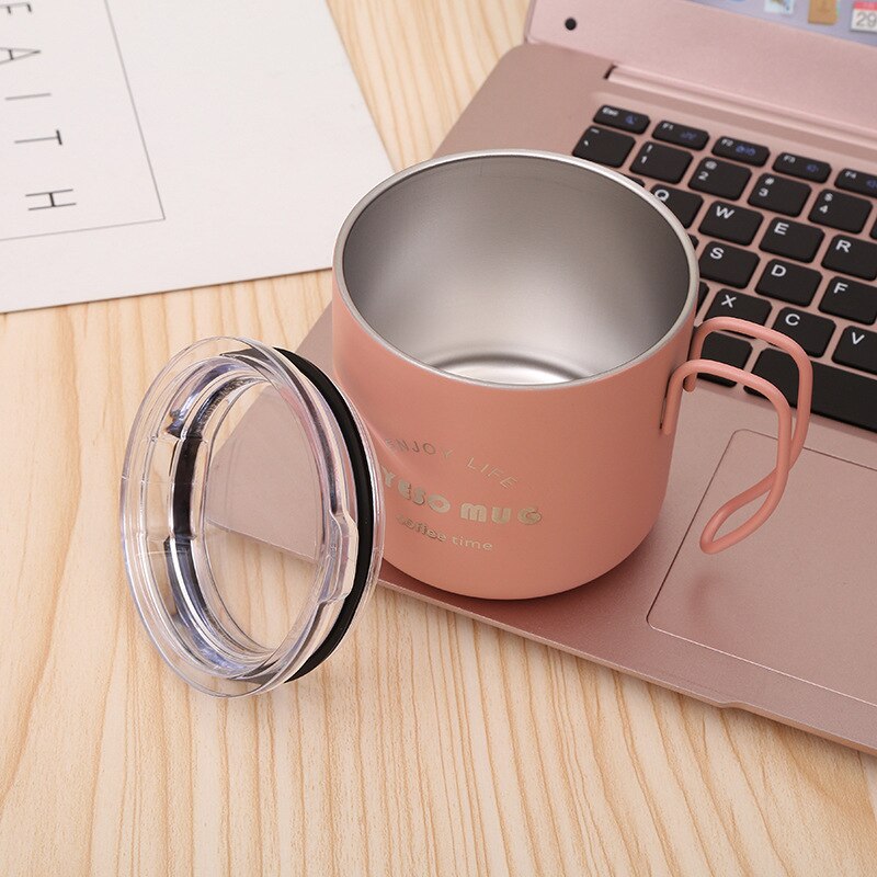 Favourite TYESO 304 Stainless Steel Vacuum Coffee Cup With Lid Office Portable Milk Drink Water Tea Metal Travel Mug Taza