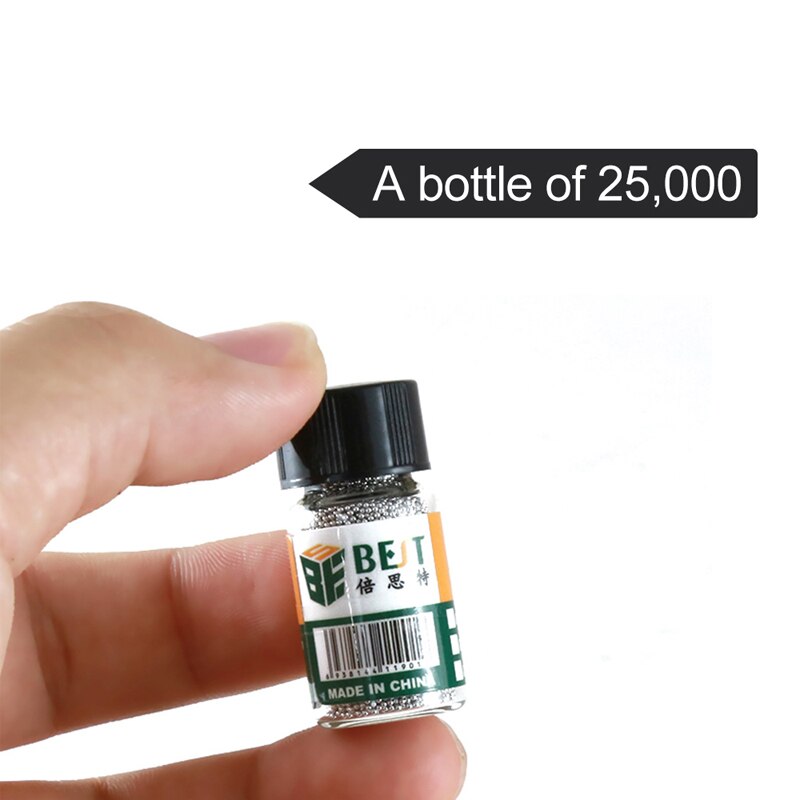 25K BGA Reballing piłka 0.2 0.25 0.3 0.35 0.4 0.45mm realizacji kulki robić lutowania dla przeróbka BGA naprawy akcesoria spawalnicze