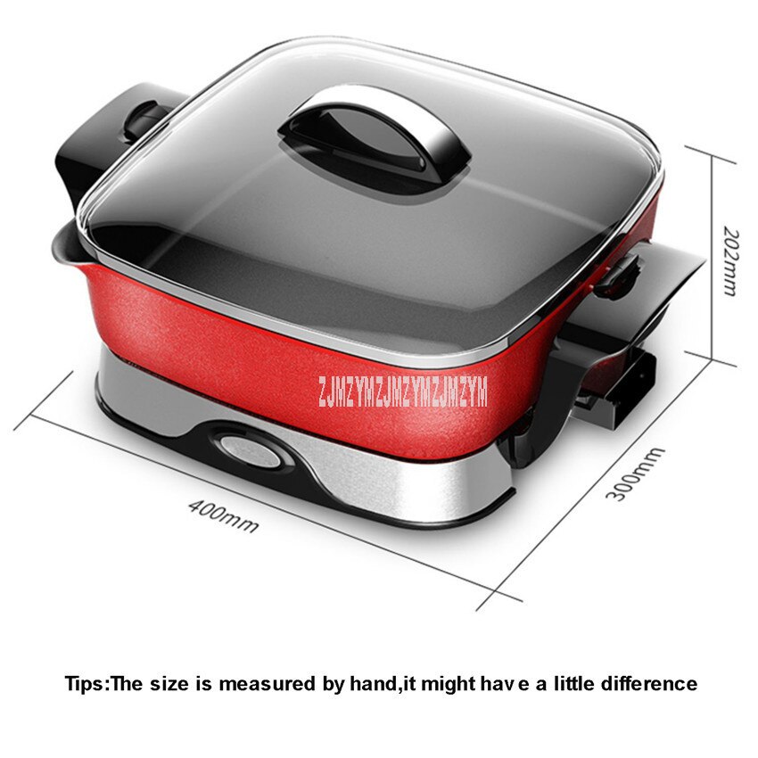 5.5L Electric Pot Multi Cooker Household Separatable Pot Body Korean Style Electric Roasting Stir-frying Cooking Pot Machine