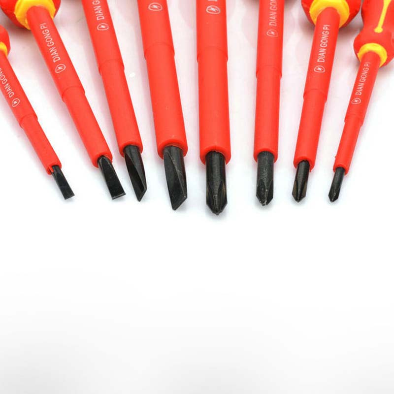 3*75mm-6*150mm Insulated Screwdriver Phillips and Slotted Screw Driver Magnetic CR-V Bolt Driver Screw-driving Tools 1pcs