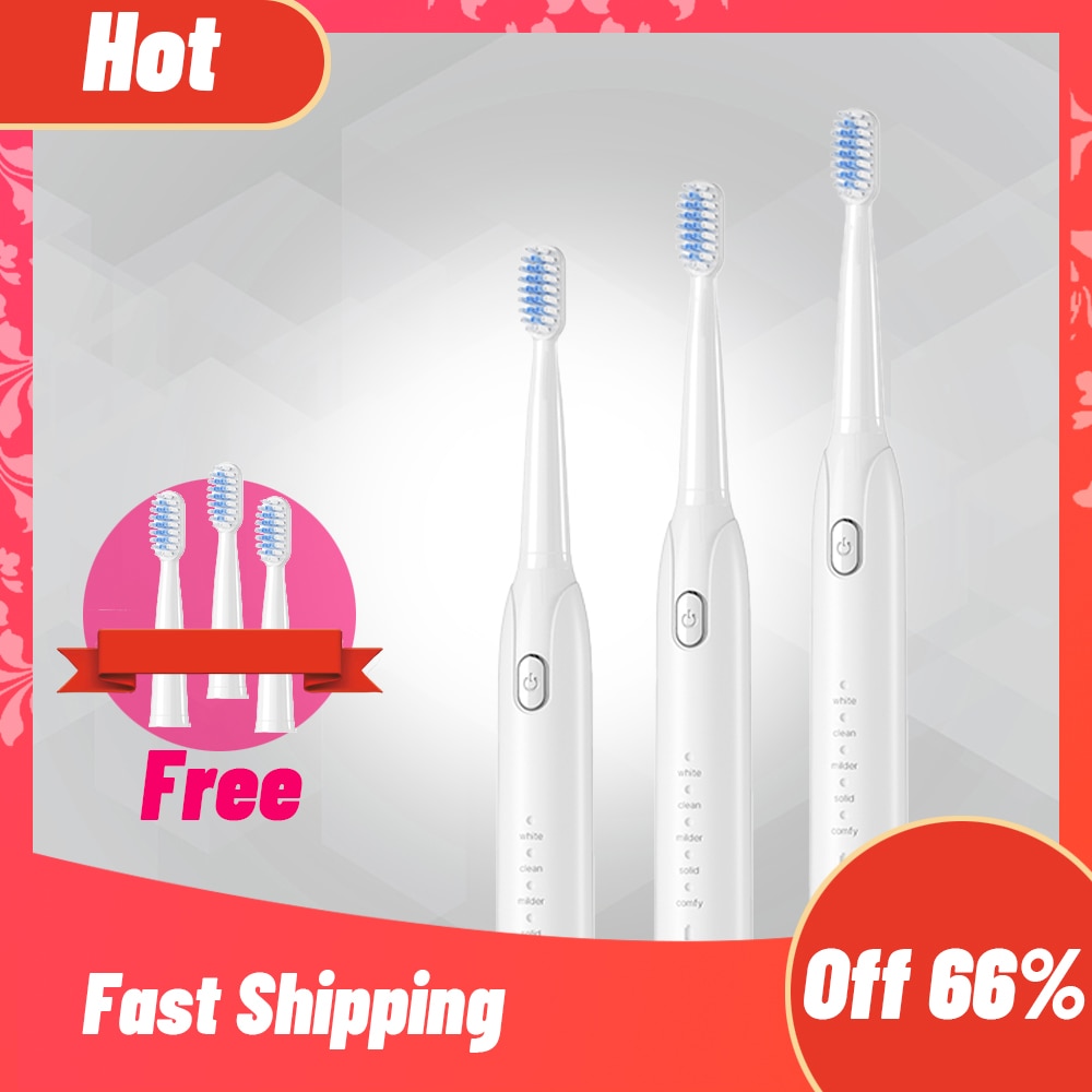 Electric Toothbrush Sonic Toothbrush USB Induction Charging Toothbrush Smart Toothbrush Electric Tooth Scaler Wave Brush