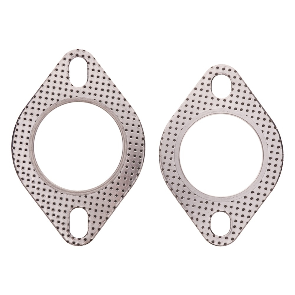Brida de tubo de escape con dos agujeros, junta universal para motor de coche, 2 pulgadas/53 mm, 1 unidad, #279968