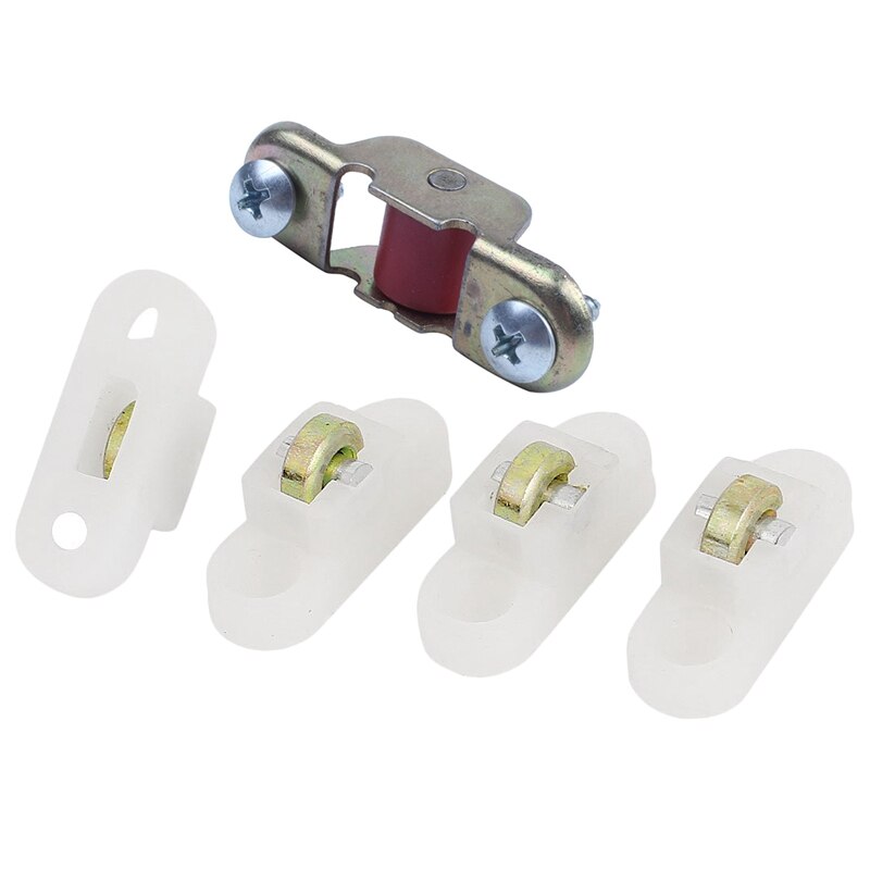 8 Pcs Door Window Single Roller Wheel Door Window Pulley Sash Pulley, 4 Pcs 8Mm & 4 Pcs 12Mm