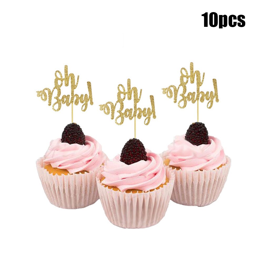 10 Pcs Oh Baby Cupcake Toppers Baby Shower Eerste ... – Grandado