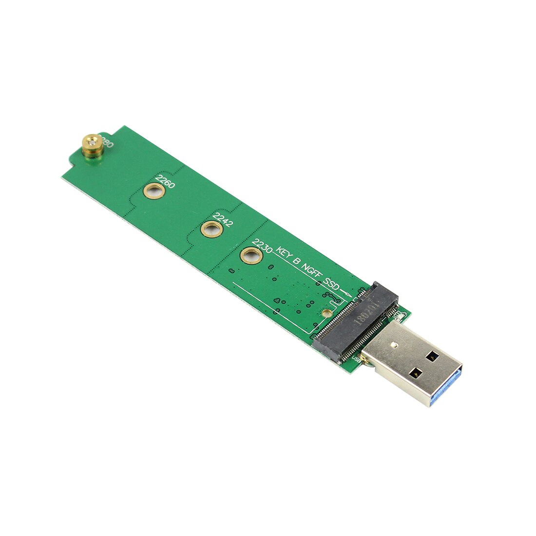 Carcasa de disco duro externo para NGFF SSD, carcasa de LM-781U, USB 3,0, TYPE-A, 2230/2242/2260/2280