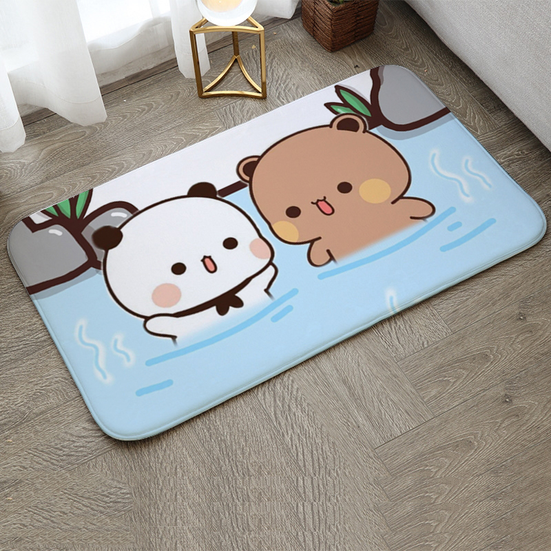 Tapis non ald de petite taille pour la décoration de la maison, porte d'entrée, virus, balcon, sol de la salle de bain, bienvenue, chambre à coucher