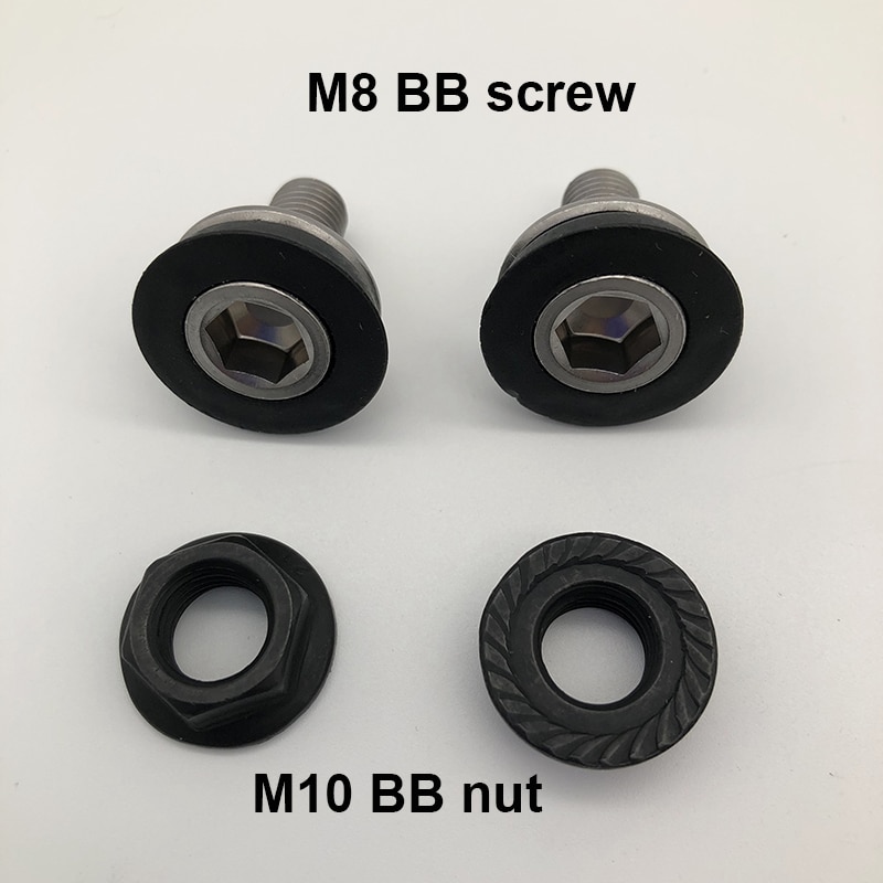 MAXFORD Bicycle Bottom Bracket Axle Screw Nut M10 Bike BB Axle Allen Key Crank Arm Bolts M8 Screw Bicycle Parts