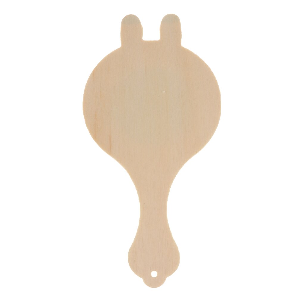 10/8 stycken oavslutat trä handspegel för barn diy hantverk woocrafts leksaker