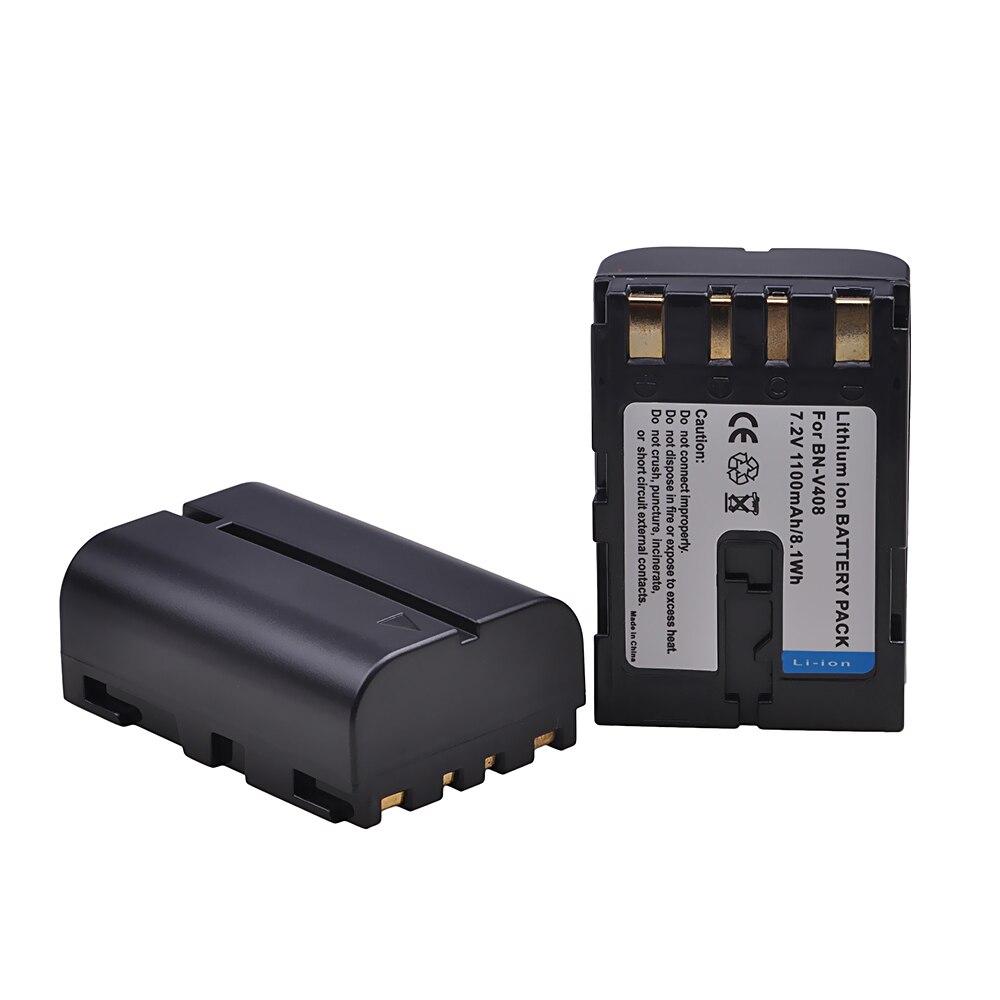 1100mAh 7.2V BN-V408U BNV408U BN-V408 BNV408 Battery for JVC GR-D230US GR D30 D30E D30U D30US D31EK D31US D32 Camcorder.: 2 Battery