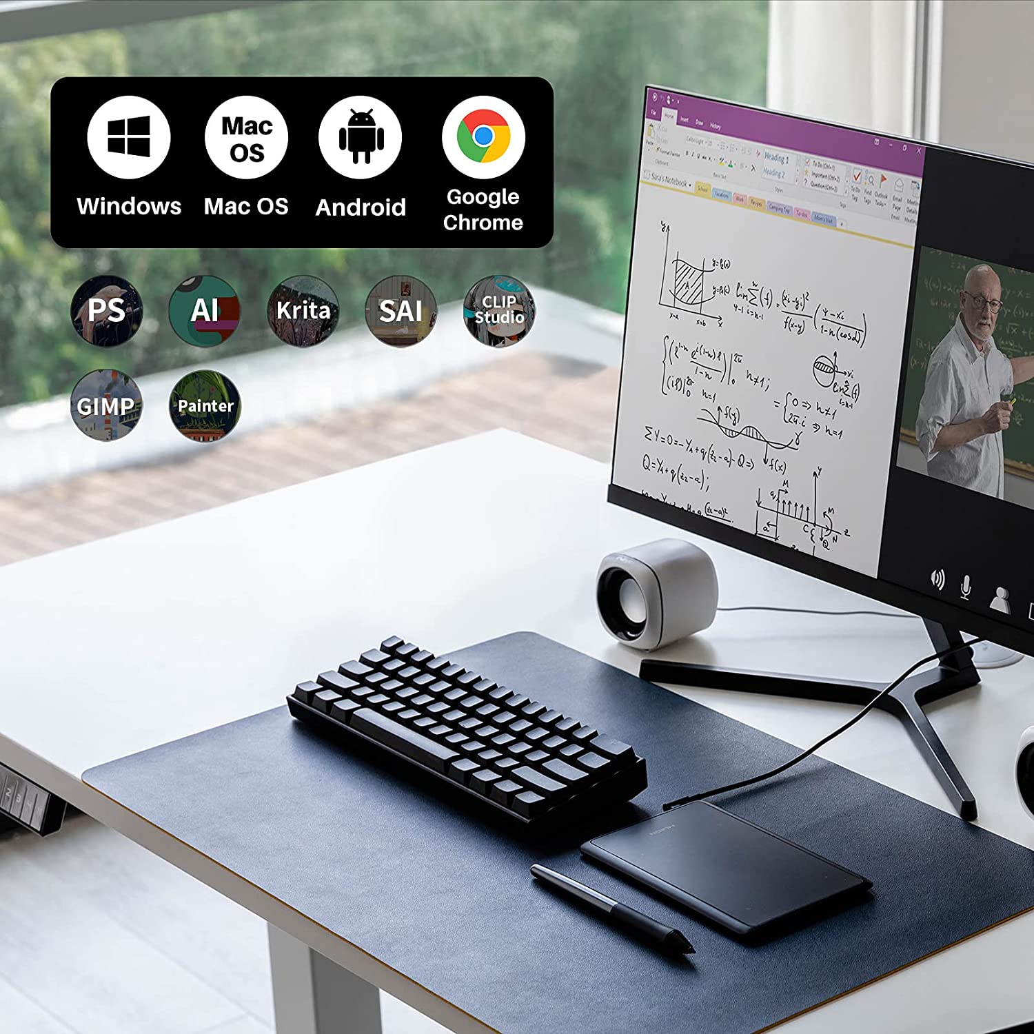 Huion-tableta gráfica H420X, bolígrafo de dibujo Digital, almohadilla de firma, compatible con Android OS, 8192 niveles, interfaz tipo C, 300PPS, tasa de informe