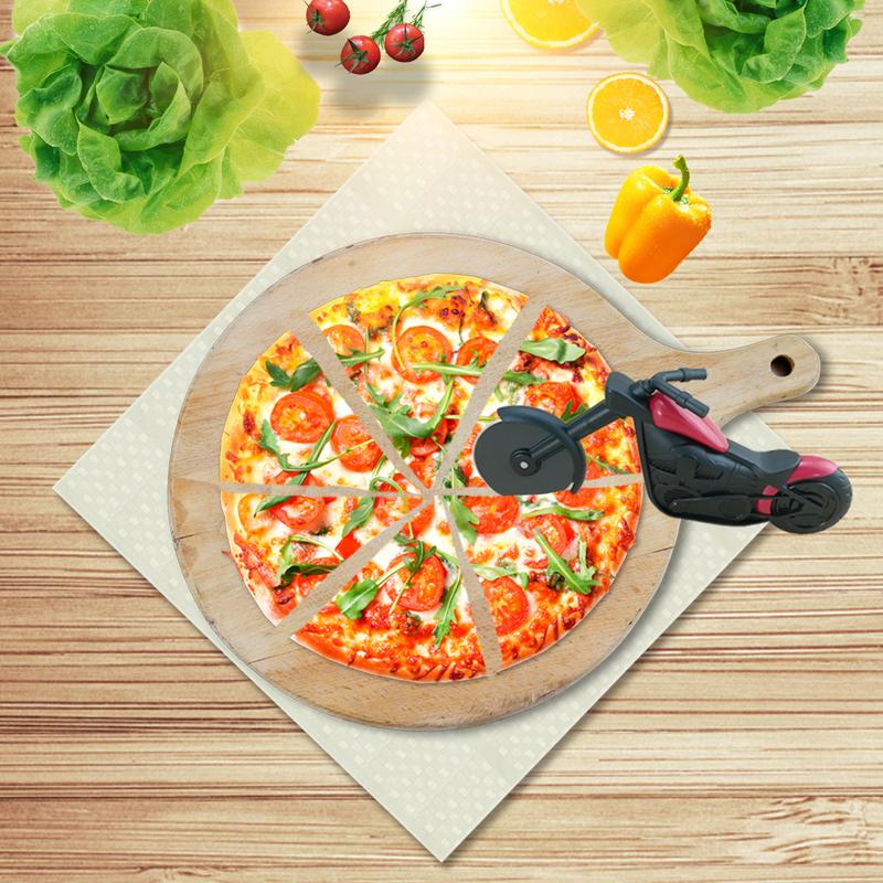 Coupe-Pizza en forme de vélo pour moto, outils créatifs en acier inoxydable