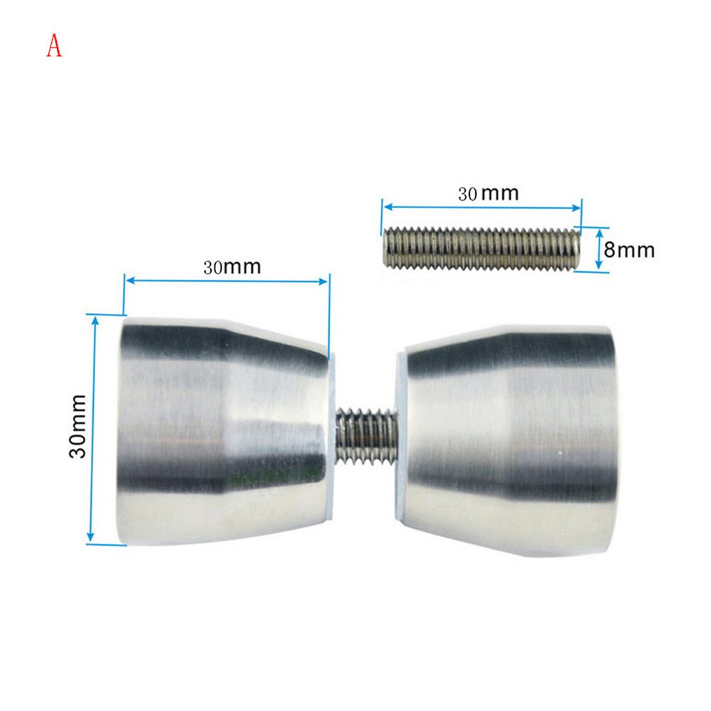 Tirador Puerta Ducha Acero Inoxidable - 125 Mm Agujero A Agujero, Para Cristal De 4-12 Mm