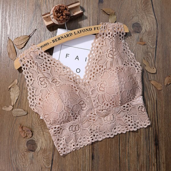 Rintaliivit naisille seksikäs pitsi kukkainen bralette liivi crop toppi naisten toppi rintaliivit push up rintaliivit: Iho