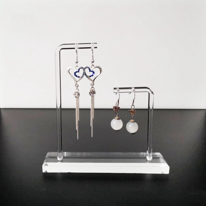 Klar akryl øreringe display stand smykke etui ørering holder hængende ørering stativ smykke holdere ørering organizer