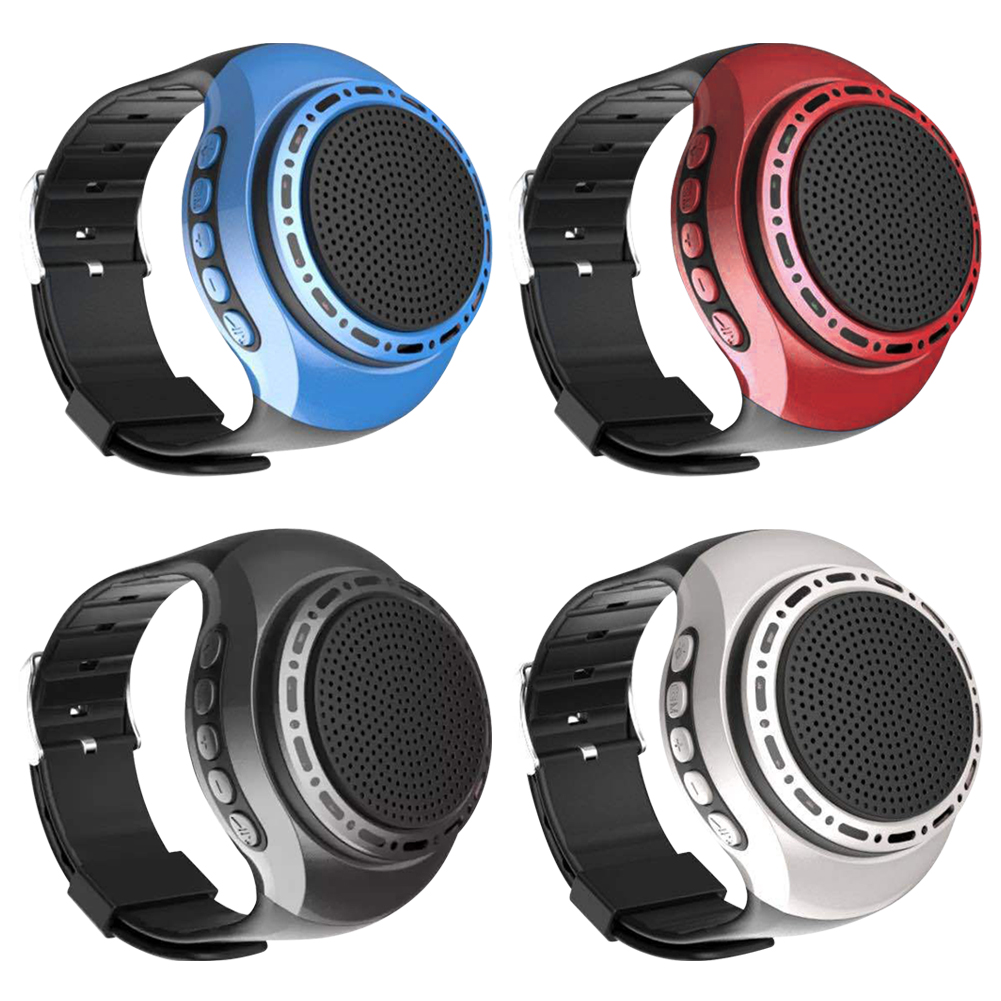 Haut-parleur de montre-bracelet portable, compatible Bluetooth, musique de sport, radio FM, aste par USB, boîte radio FM, 500mAh