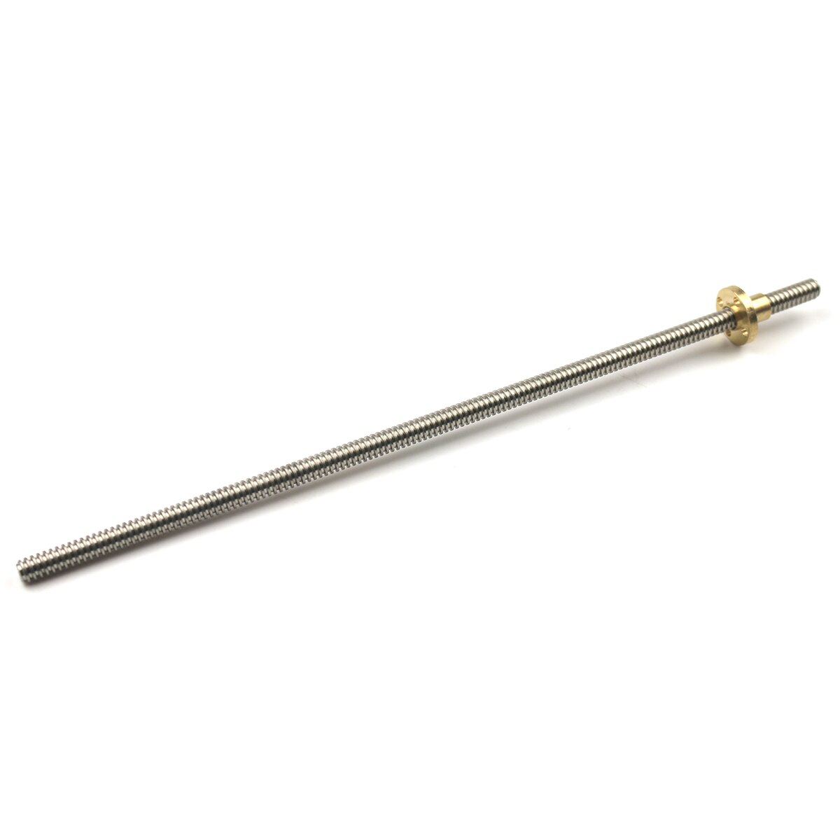 T5 Lead Screw Picth 1mm Lead 4mm For 3D Printer 100mm~ 1000mm + Brass Nut For 3D Printer Parts