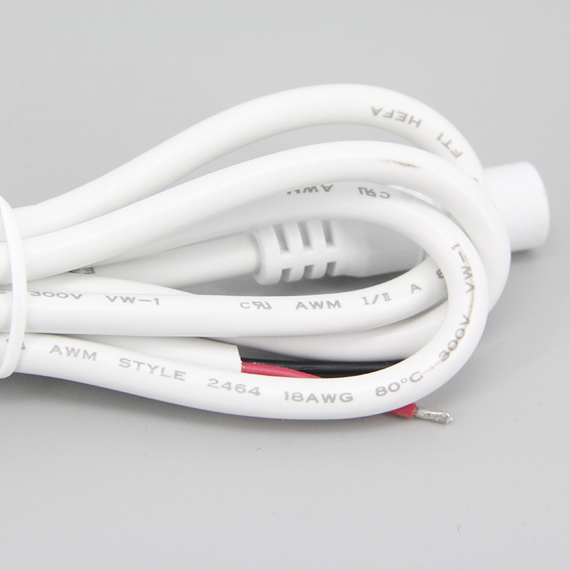 Weiß 18awg 7a DC-Stecker DC-Buchse Kabel Netzteil Verlängerung kabel 5,5mm x 2,1mm 2,5mm Kupferdraht