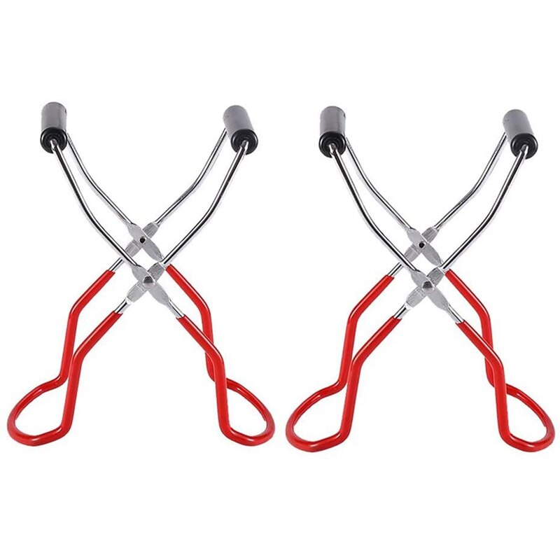 Canning Jar Lifter Tongs Stainless Steel Jar Lifter With Grip Handle Canning Jar Lifter Tongs For Safe And Secure Clip: Default Title