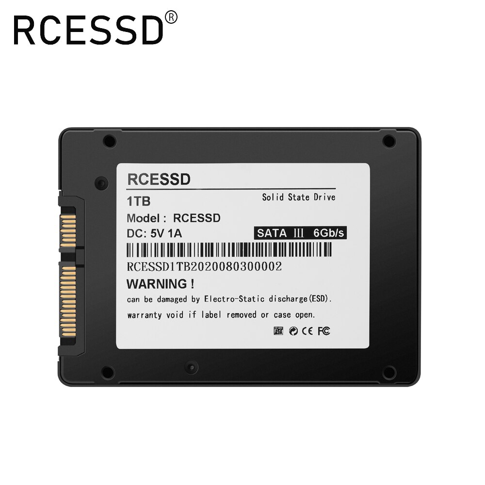 RCESSD SATA3 SSD 240GB 120GB 960GB 1TB 128GB 256GB 512GB Internal Solid State Drive Hard Disk Disc for Desktop Laptop Black