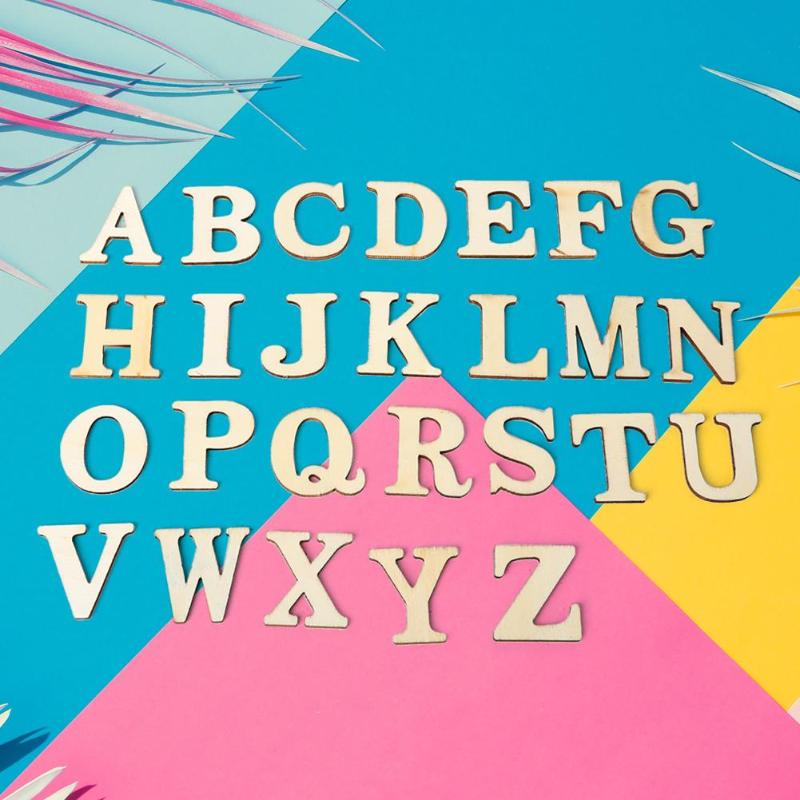 Scater Letters Houten Letters voor DIY Scrapbooking Art Craft Sca... – Vicedeal