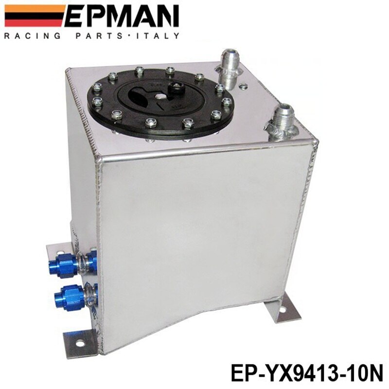 Universal Car Auto Fuel Surge Tank Container 10 Litre Swirl Pot System Alloy EP-YX9413-10N