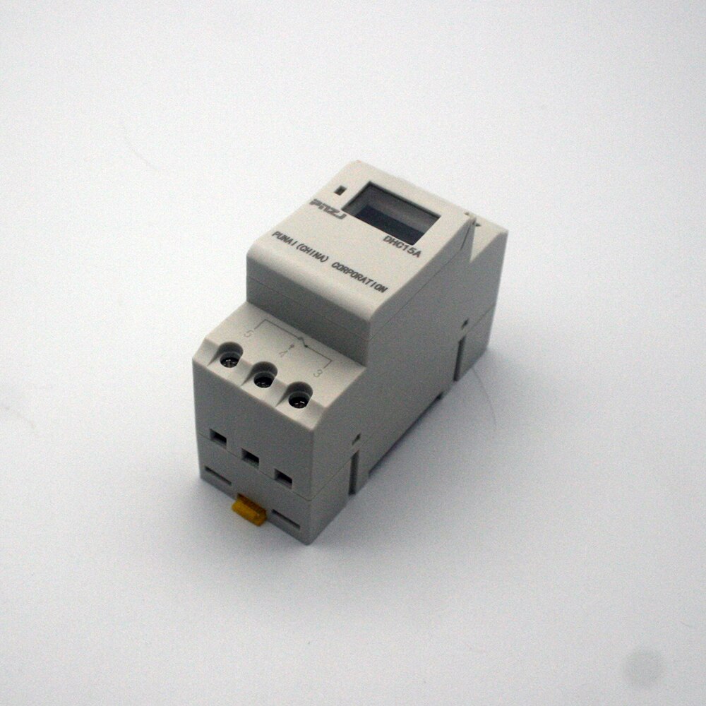 AHC/DHC15A AC 220V Digital LCD Power Timer Programmable Time Switch Relay 25A 16A GOOD temporizador with Din Rail good