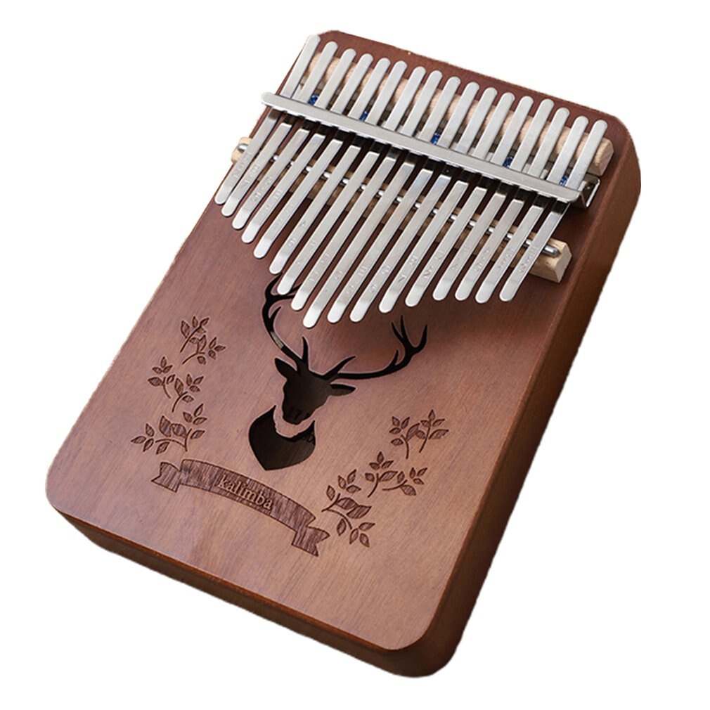17 las llaves y Piano de pulgar Kalimba cuerpo de caoba instrumento Musical de la mejor y precio cultivar la música de las células: 3