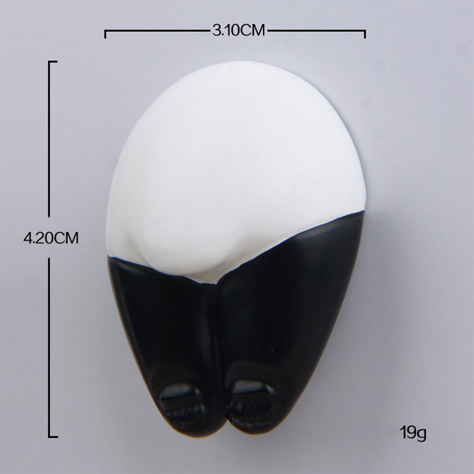 Cartoon Panda Half Body Figure, Three-dimensional Magnetic Refrigerator Magnet, Magnet Mobile Phone Case Material: Back